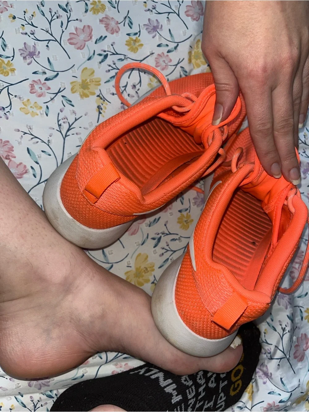 Well Worn Nike ‘Roshe One’ In Bright Coral